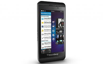 BlackBerryZ10 black ITA Gen SideAngleLeft