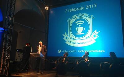 ITALIAONLINE FUSIONE LIBERO MATRIX PRESENTAZIONE ALLA STAMPA ED AL MERCATO PUBBLICITARIO SERATA DI GALA AL MUSEO SCIENZA E DELLA TECNICA DI MILANO GABRIELE MIRRA SALVATORE IPPOLITO ANTONIO CONVERTI 03