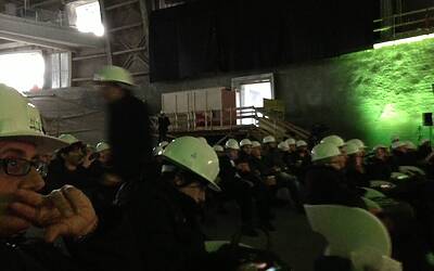 HTC ONE SMARTPHONE ANDROID IN ALLUMINIO LA PRESENTAZIONE A ROMA NELLA NUVOLA DI FUKSAS IN COSTRUZIONE DENTRO IL CANTIERE DEL CENTRO CONGRESSI PIU INNOVATIVO DITALIA 14