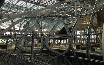 HTC ONE SMARTPHONE ANDROID IN ALLUMINIO LA PRESENTAZIONE A ROMA NELLA NUVOLA DI FUKSAS IN COSTRUZIONE DENTRO IL CANTIERE DEL CENTRO CONGRESSI PIU INNOVATIVO DITALIA 51