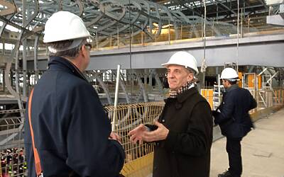 HTC ONE SMARTPHONE ANDROID IN ALLUMINIO LA PRESENTAZIONE A ROMA NELLA NUVOLA DI FUKSAS IN COSTRUZIONE DENTRO IL CANTIERE DEL CENTRO CONGRESSI PIU INNOVATIVO DITALIA 68