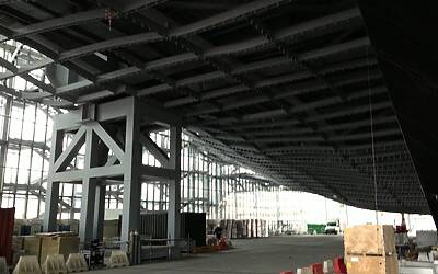 HTC ONE SMARTPHONE ANDROID IN ALLUMINIO LA PRESENTAZIONE A ROMA NELLA NUVOLA DI FUKSAS IN COSTRUZIONE DENTRO IL CANTIERE DEL CENTRO CONGRESSI PIU INNOVATIVO DITALIA 79