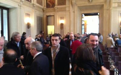 STRAMILANO 2013 LA PRESENTAZIONE A PALAZZO MARINO CON CHIARA BISCONTI ASSESSORA ALLO SPORT DEL COMUNE DI MILANO ANNUNCIA 50.000 PODISTI PARTECIPANTI ALLA CORSA TIPICA DI MILANO 40