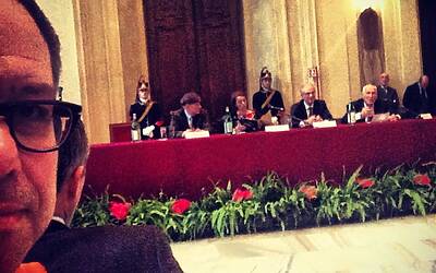 STRAMILANO 2013 LA PRESENTAZIONE A PALAZZO MARINO CON CHIARA BISCONTI ASSESSORA ALLO SPORT DEL COMUNE DI MILANO ANNUNCIA 50.000 PODISTI PARTECIPANTI ALLA CORSA TIPICA DI MILANO 43