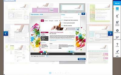 Schermata scelta layout e impostazioni
