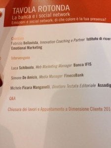 IL CONVEGNO ABI 2013 DIMENSIONE CLIENTE A PALAZZO ALTIERI ROMA SEDE ABI ASSOCIAZIONE BANCARIA ITALIANA DOVE HO PARTECIPATO COME RELATORE ALLA TAVOLA ROTONDA SUI SOCIAL MEDIA ED INTERNET OF THINGS INSIEME A FABRIZIO BELLAVISTA 36