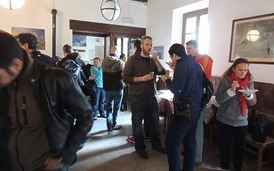 I RAGNI DI LECCO INSIEME AD ADIDAS EYEWEAR OCCHIALI PER LO SPORT NEL RIFUGIO CARLO PORTA DEI PIANI DEI RESINELLI A BALLABIO LECCO 045