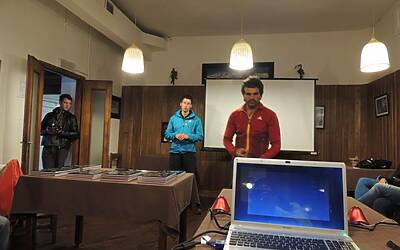 I RAGNI DI LECCO INSIEME AD ADIDAS EYEWEAR OCCHIALI PER LO SPORT NEL RIFUGIO CARLO PORTA DEI PIANI DEI RESINELLI A BALLABIO LECCO 071