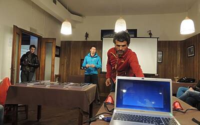 I RAGNI DI LECCO INSIEME AD ADIDAS EYEWEAR OCCHIALI PER LO SPORT NEL RIFUGIO CARLO PORTA DEI PIANI DEI RESINELLI A BALLABIO LECCO 072