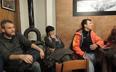 I RAGNI DI LECCO INSIEME AD ADIDAS EYEWEAR OCCHIALI PER LO SPORT NEL RIFUGIO CARLO PORTA DEI PIANI DEI RESINELLI A BALLABIO LECCO 076