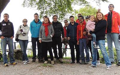 I RAGNI DI LECCO INSIEME AD ADIDAS EYEWEAR OCCHIALI PER LO SPORT NEL RIFUGIO CARLO PORTA DEI PIANI DEI RESINELLI A BALLABIO LECCO 091