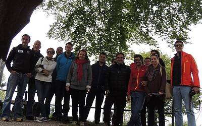 I RAGNI DI LECCO INSIEME AD ADIDAS EYEWEAR OCCHIALI PER LO SPORT NEL RIFUGIO CARLO PORTA DEI PIANI DEI RESINELLI A BALLABIO LECCO 094