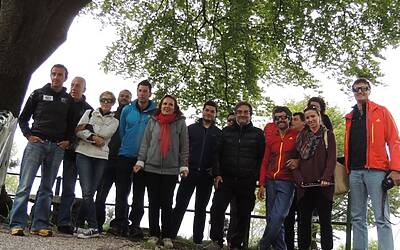 I RAGNI DI LECCO INSIEME AD ADIDAS EYEWEAR OCCHIALI PER LO SPORT NEL RIFUGIO CARLO PORTA DEI PIANI DEI RESINELLI A BALLABIO LECCO 095