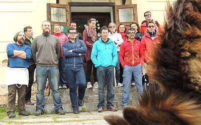 I RAGNI DI LECCO INSIEME AD ADIDAS EYEWEAR OCCHIALI PER LO SPORT NEL RIFUGIO CARLO PORTA DEI PIANI DEI RESINELLI A BALLABIO LECCO 100