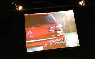 Lancio nazionale nuova citroen c3 anteprima stampa agli east end studios le foto della vettura e le slide della presentazione ufficiale di massimo borio CON I VIDEO della pubblicità e delle interviste ufficiali 25