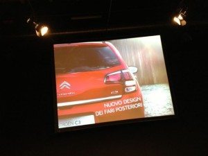 Lancio nazionale nuova citroen c3 anteprima stampa agli east end studios le foto della vettura e le slide della presentazione ufficiale di massimo borio CON I VIDEO della pubblicità e delle interviste ufficiali 25