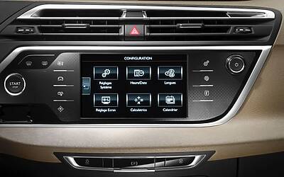 CITROEN C4 PICASSO TECNOSPACE LE FOTO DEGLI INTERNI ED I DETTAGLI DELLA TECNOLOGIA CON I DUE DISPLAY AD ALTA DEFINIZIONE HD 28