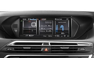 CITROEN C4 PICASSO TECNOSPACE LE FOTO DEGLI INTERNI ED I DETTAGLI DELLA TECNOLOGIA CON I DUE DISPLAY AD ALTA DEFINIZIONE HD 38