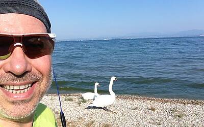 I MIGLIORI PERCORSI DI RUNNING IN ITALIA SCELTI DA MICHELE FICARA MANGANELLI CORRENDO SUL LATO SUD DEL LAGO DI GARDA A PESCHIERA DEL GARDA MISTO TRA STERRATO TERRA E ASFALTO DOOR TO TRAIL 027
