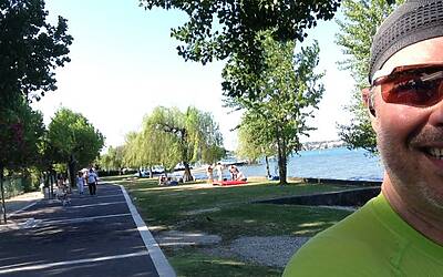 I MIGLIORI PERCORSI DI RUNNING IN ITALIA SCELTI DA MICHELE FICARA MANGANELLI CORRENDO SUL LATO SUD DEL LAGO DI GARDA A PESCHIERA DEL GARDA MISTO TRA STERRATO TERRA E ASFALTO DOOR TO TRAIL 053