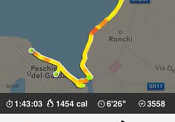 I MIGLIORI PERCORSI DI RUNNING IN ITALIA SCELTI DA MICHELE FICARA MANGANELLI CORRENDO SUL LATO SUD DEL LAGO DI GARDA A PESCHIERA DEL GARDA MISTO TRA STERRATO TERRA E ASFALTO DOOR TO TRAIL 082