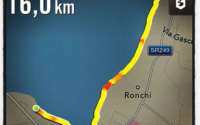 I MIGLIORI PERCORSI DI RUNNING IN ITALIA SCELTI DA MICHELE FICARA MANGANELLI CORRENDO SUL LATO SUD DEL LAGO DI GARDA A PESCHIERA DEL GARDA MISTO TRA STERRATO TERRA E ASFALTO DOOR TO TRAIL 090