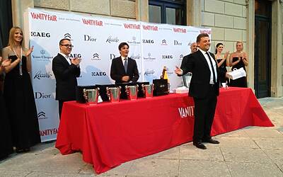 Invitational golf contest vanityfair citroen aeg club villa deste montorfano cena di gala villa erba carlo cracco special guest valerio staffelli e la ds5 red carpet 178