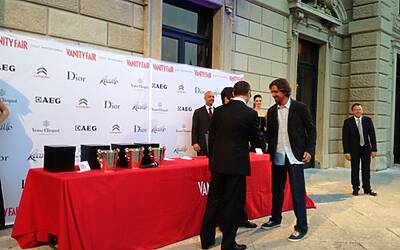 Invitational golf contest vanityfair citroen aeg club villa deste montorfano cena di gala villa erba carlo cracco special guest valerio staffelli e la ds5 red carpet 202