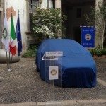 La cerimonia di consegna a palazzo cusani della nuova fiat grande punto donata dal rotary club milano net alla fondazione asilo mariuccia 02