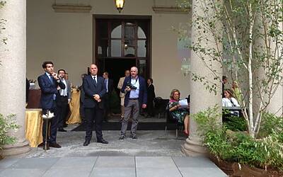 La cerimonia di consegna a palazzo cusani della nuova fiat grande punto donata dal rotary club milano net alla fondazione asilo mariuccia 32