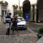 La cerimonia di consegna a palazzo cusani della nuova fiat grande punto donata dal rotary club milano net alla fondazione asilo mariuccia 41