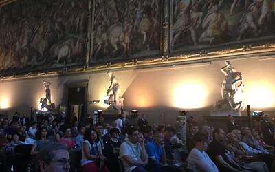 REPIDEE13 LE FOTO ESCLUSIVE ED IN ANTEPRIMA DELLA REPUBBLICA DELLE IDEE A FIRENZE FARE RETE CON MARCO PATUANO E RICCARDO LUNA SALA DEI 500 CINQUECENTO PALAZZO VECCHIO DELLA SIGNORIA 41