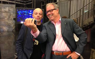 SERATA DI GALA RAI TV CON PRESENTAZIONE DEI PALINSESTI AUTUNNALI E DEI NUOVI PROGRAMMI TELEVISIVI NEGLI STUDI TELEVISIVI DI MILANO 029