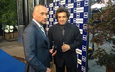 SERATA DI GALA RAI TV CON PRESENTAZIONE DEI PALINSESTI AUTUNNALI E DEI NUOVI PROGRAMMI TELEVISIVI NEGLI STUDI TELEVISIVI DI MILANO 036