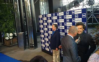 SERATA DI GALA RAI TV CON PRESENTAZIONE DEI PALINSESTI AUTUNNALI E DEI NUOVI PROGRAMMI TELEVISIVI NEGLI STUDI TELEVISIVI DI MILANO 037