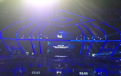 SERATA DI GALA RAI TV CON PRESENTAZIONE DEI PALINSESTI AUTUNNALI E DEI NUOVI PROGRAMMI TELEVISIVI NEGLI STUDI TELEVISIVI DI MILANO 045