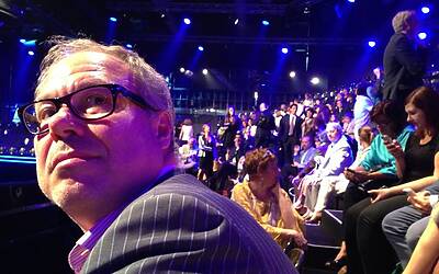 SERATA DI GALA RAI TV CON PRESENTAZIONE DEI PALINSESTI AUTUNNALI E DEI NUOVI PROGRAMMI TELEVISIVI NEGLI STUDI TELEVISIVI DI MILANO 061