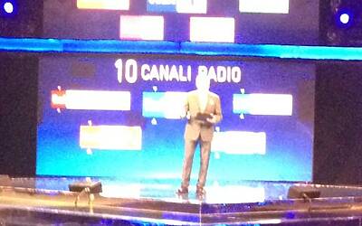 SERATA DI GALA RAI TV CON PRESENTAZIONE DEI PALINSESTI AUTUNNALI E DEI NUOVI PROGRAMMI TELEVISIVI NEGLI STUDI TELEVISIVI DI MILANO 069