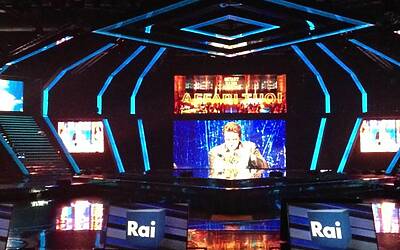 SERATA DI GALA RAI TV CON PRESENTAZIONE DEI PALINSESTI AUTUNNALI E DEI NUOVI PROGRAMMI TELEVISIVI NEGLI STUDI TELEVISIVI DI MILANO 070