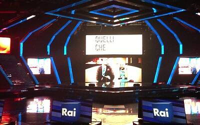 SERATA DI GALA RAI TV CON PRESENTAZIONE DEI PALINSESTI AUTUNNALI E DEI NUOVI PROGRAMMI TELEVISIVI NEGLI STUDI TELEVISIVI DI MILANO 074