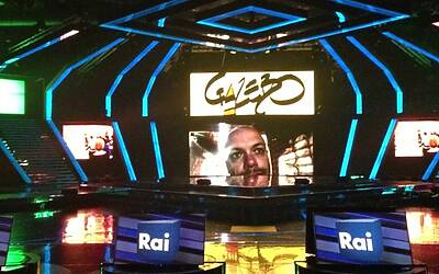 SERATA DI GALA RAI TV CON PRESENTAZIONE DEI PALINSESTI AUTUNNALI E DEI NUOVI PROGRAMMI TELEVISIVI NEGLI STUDI TELEVISIVI DI MILANO 076