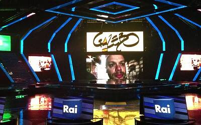 SERATA DI GALA RAI TV CON PRESENTAZIONE DEI PALINSESTI AUTUNNALI E DEI NUOVI PROGRAMMI TELEVISIVI NEGLI STUDI TELEVISIVI DI MILANO 077