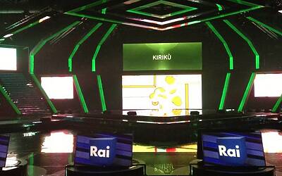SERATA DI GALA RAI TV CON PRESENTAZIONE DEI PALINSESTI AUTUNNALI E DEI NUOVI PROGRAMMI TELEVISIVI NEGLI STUDI TELEVISIVI DI MILANO 083