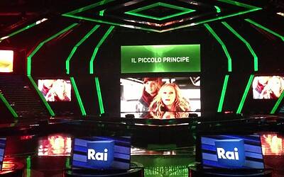 SERATA DI GALA RAI TV CON PRESENTAZIONE DEI PALINSESTI AUTUNNALI E DEI NUOVI PROGRAMMI TELEVISIVI NEGLI STUDI TELEVISIVI DI MILANO 084