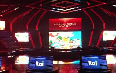 SERATA DI GALA RAI TV CON PRESENTAZIONE DEI PALINSESTI AUTUNNALI E DEI NUOVI PROGRAMMI TELEVISIVI NEGLI STUDI TELEVISIVI DI MILANO 085