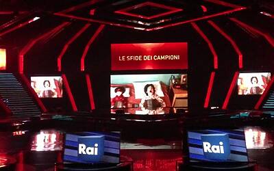 SERATA DI GALA RAI TV CON PRESENTAZIONE DEI PALINSESTI AUTUNNALI E DEI NUOVI PROGRAMMI TELEVISIVI NEGLI STUDI TELEVISIVI DI MILANO 088