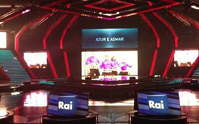 SERATA DI GALA RAI TV CON PRESENTAZIONE DEI PALINSESTI AUTUNNALI E DEI NUOVI PROGRAMMI TELEVISIVI NEGLI STUDI TELEVISIVI DI MILANO 094