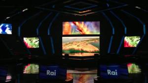 SERATA DI GALA RAI TV CON PRESENTAZIONE DEI PALINSESTI AUTUNNALI E DEI NUOVI PROGRAMMI TELEVISIVI NEGLI STUDI TELEVISIVI DI MILANO 101