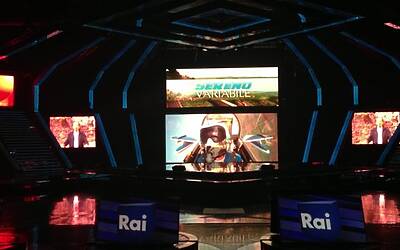 SERATA DI GALA RAI TV CON PRESENTAZIONE DEI PALINSESTI AUTUNNALI E DEI NUOVI PROGRAMMI TELEVISIVI NEGLI STUDI TELEVISIVI DI MILANO 106