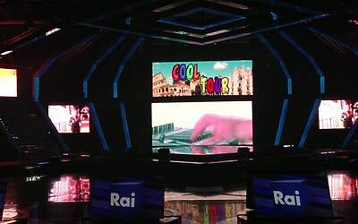 SERATA DI GALA RAI TV CON PRESENTAZIONE DEI PALINSESTI AUTUNNALI E DEI NUOVI PROGRAMMI TELEVISIVI NEGLI STUDI TELEVISIVI DI MILANO 110